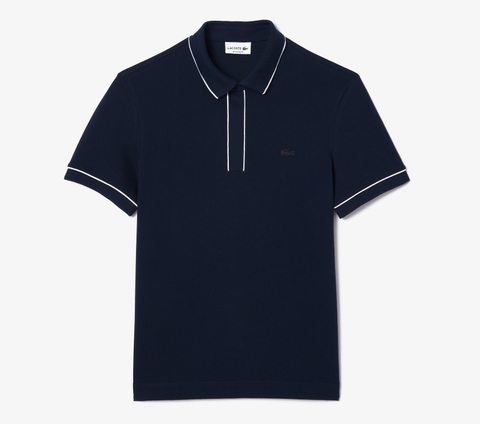 Áo polo nam Lacoste dáng vừa vặn PH8184-00-166 Xanh navy