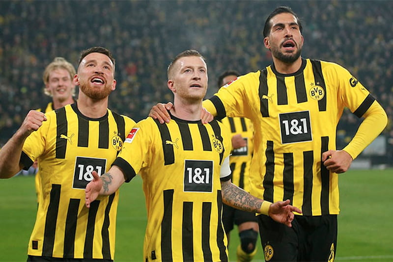 Dàn sao Borussia Dortmund trong một trận đấu đỉnh cao